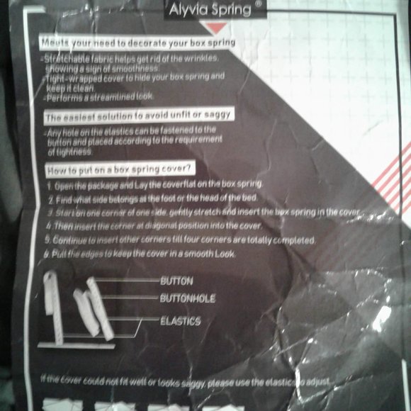 Pure Nature Elegance Box Spring Cover Gray Queen Size - Picture 3 of 7